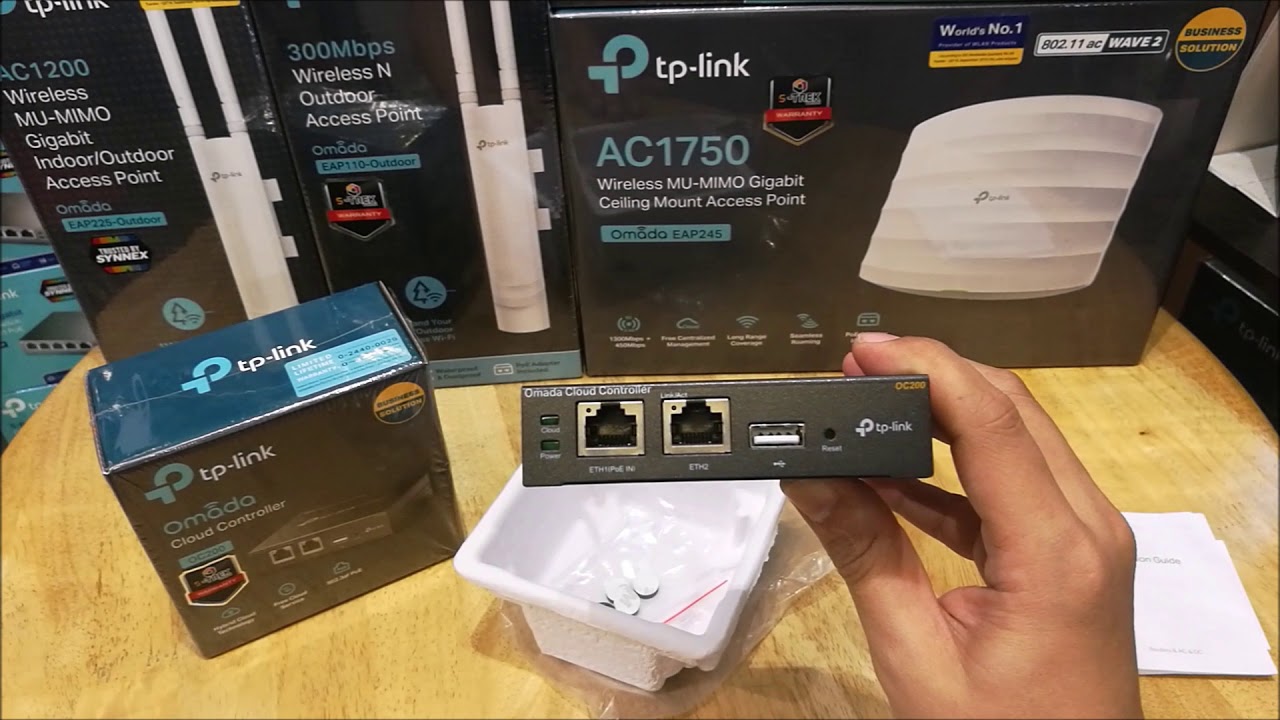 แกะกล่องรีวิว TP Link OC200 Wireless Controller + TP Link Wireless Access Point EAP Series