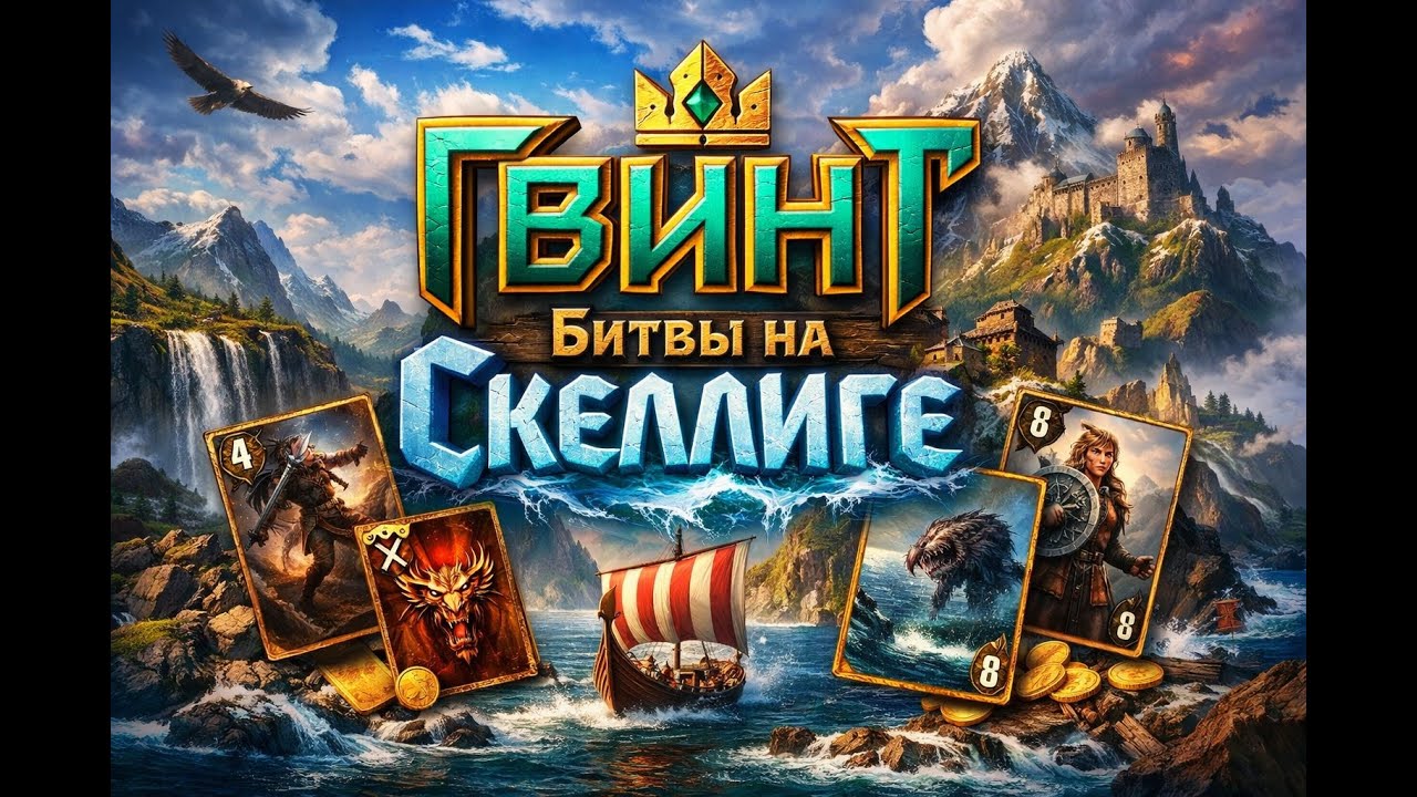 ГВИНТ в Ведьмаке 3 — прохождение и гайд | NPC, советы и тактика | Битвы на Скеллиге (ч.25)