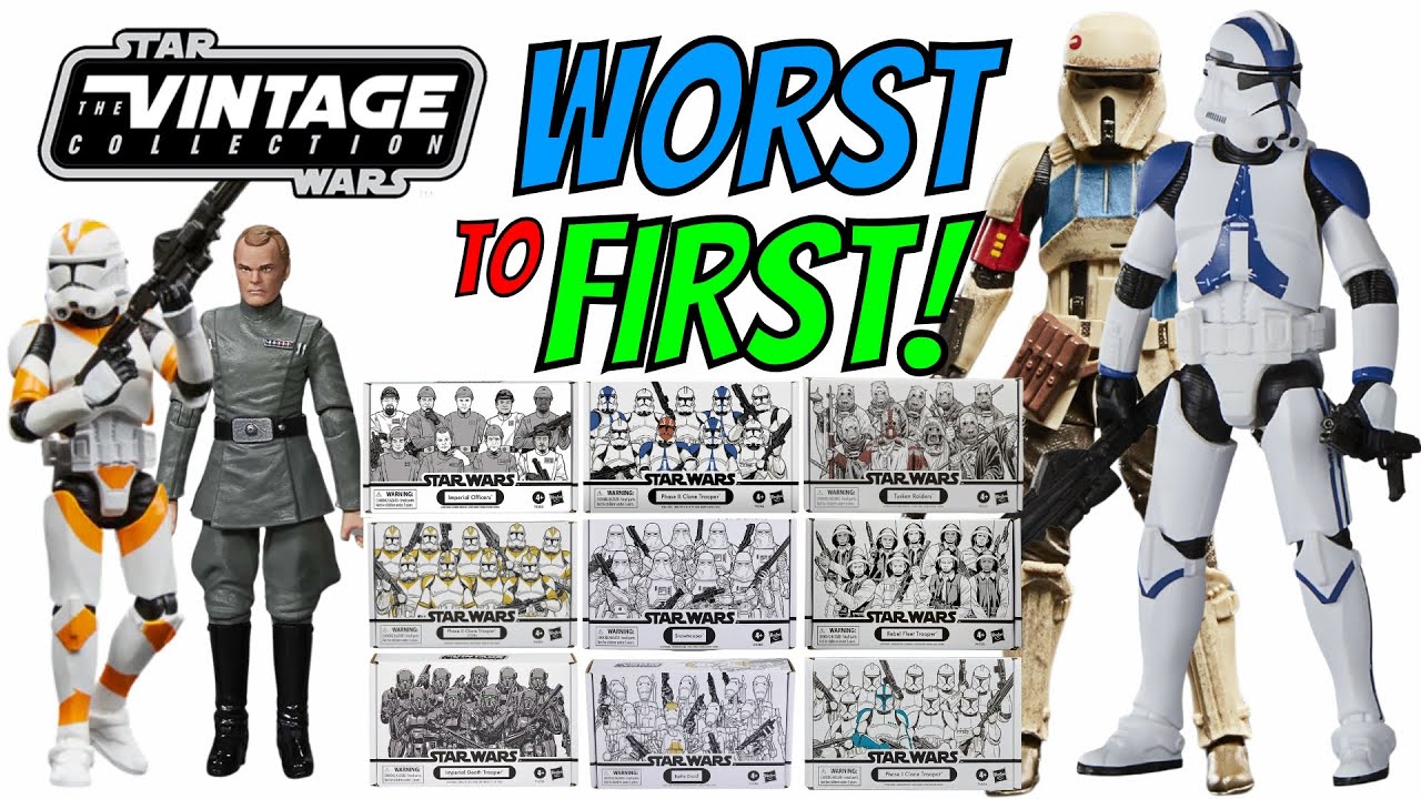 WORST to FIRST: Vintage Collection Army Builder 4 Packs!