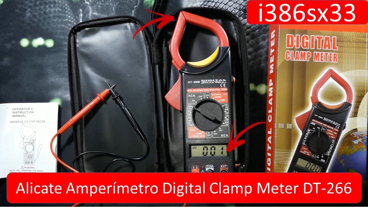 Alicate Amper&iacute;metro Digital Clamp Meter DT 266