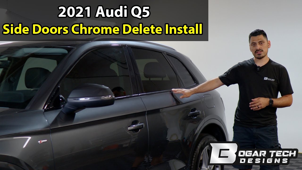 Audi Q5 2019-2025 Side Doors Chrome Delete Install