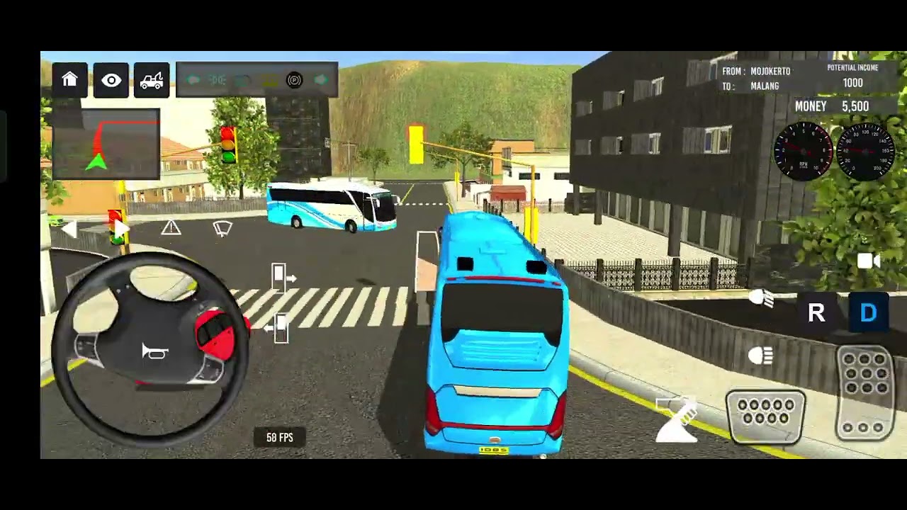 Euro Bus Driving Game PublicTransportation 2024 Indonesia BusSimulator Android Gameplay