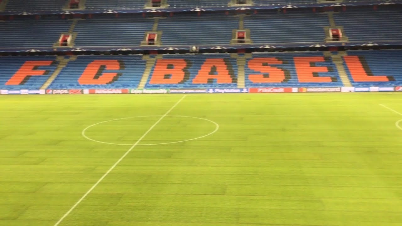 Basel Stadium Ahead Of Manchester United Clash - Newly Replaced Pitch
