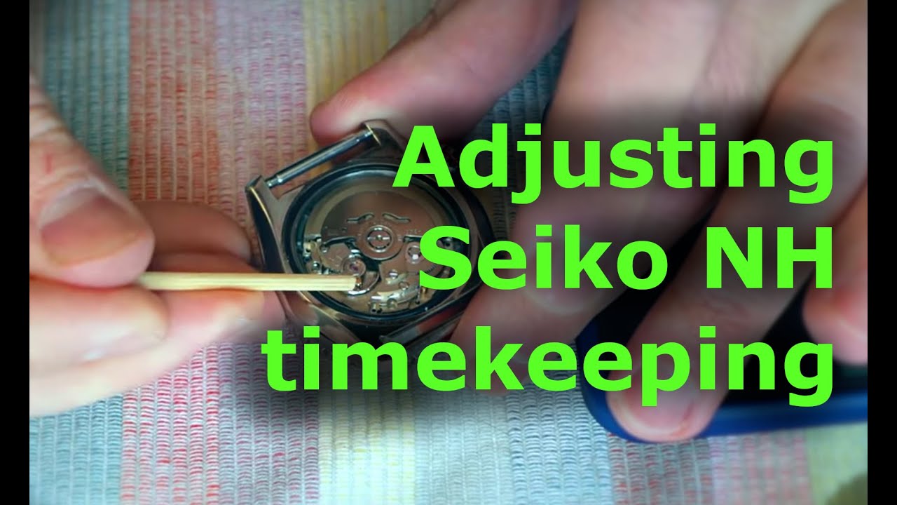 Adjusting timekeeping of my automatic watch