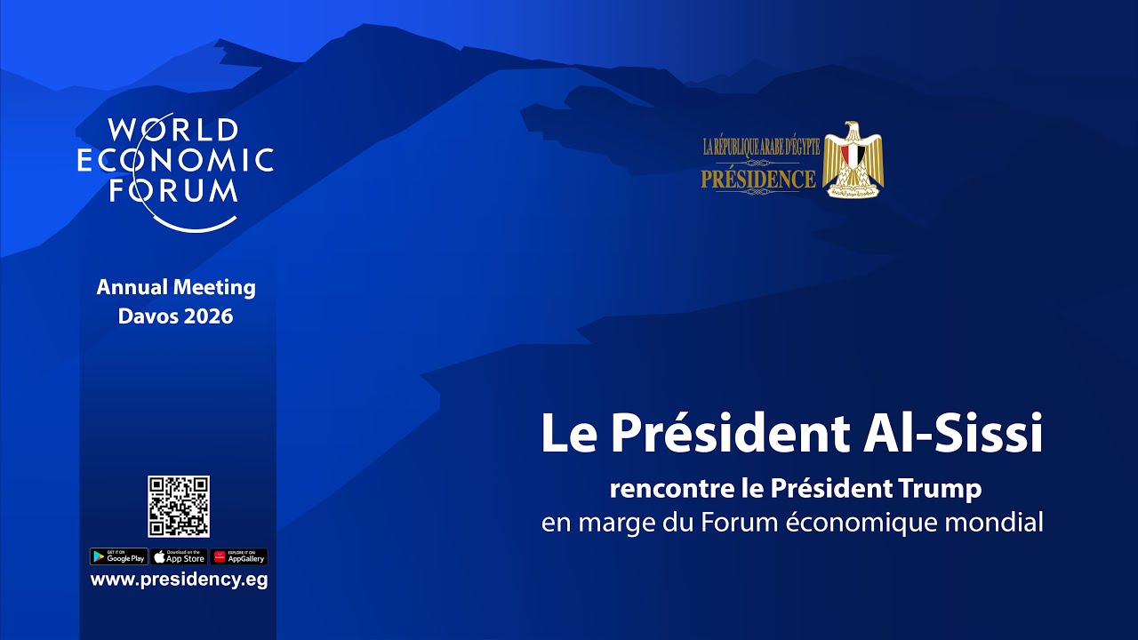 Le Président Al-Sissi rencontre le Président Trump en marge du Forum économique mondial