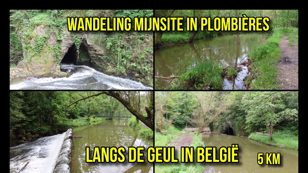 Wandeling van de Mijnsite in Plombi&egrave;res langs de Geul die in een grot verdwijnt!