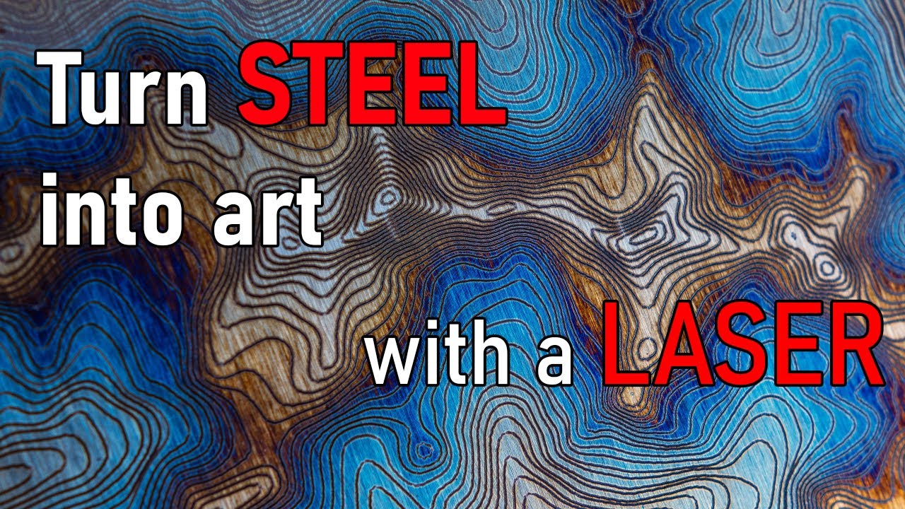 Full Color Engraving Stainless Steel With a Hobby Laser Cutter