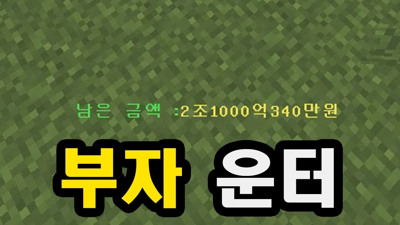 돈이 많은 카운터 (마인크래프트 : 운터운터)