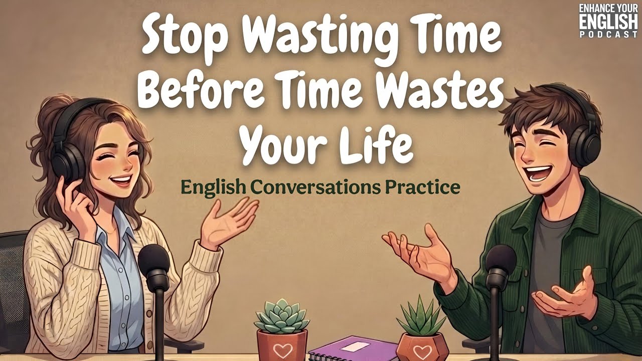 English Podcast For Easy English Conversation | Stop Wasting Time | Learn English