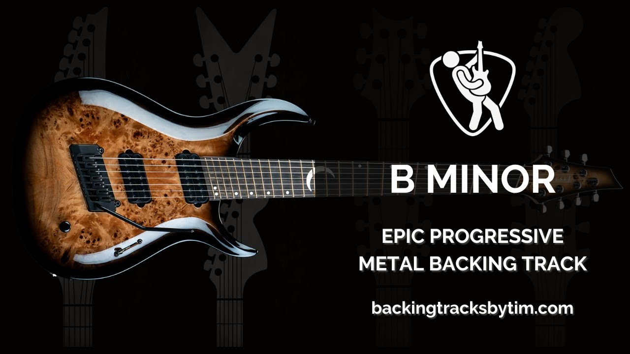 Epic Progressive Metal Backing Track in B Minor | 120 BPM