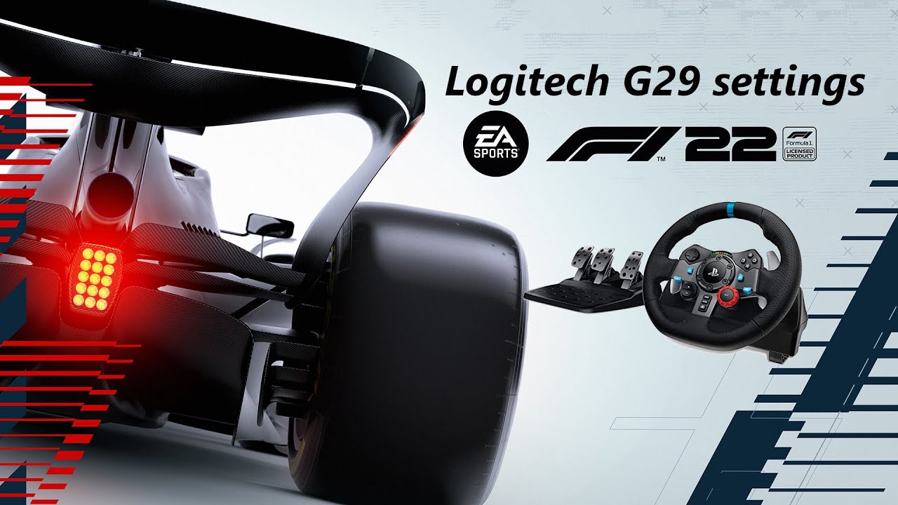 Logitech G29, G920 and G923 settings for F1 22