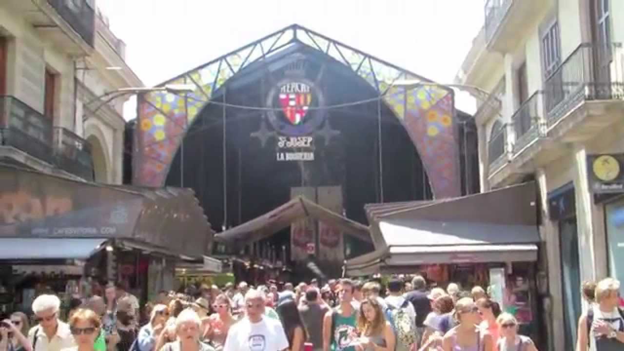 La Boqueria Market in Barcelona, Spain