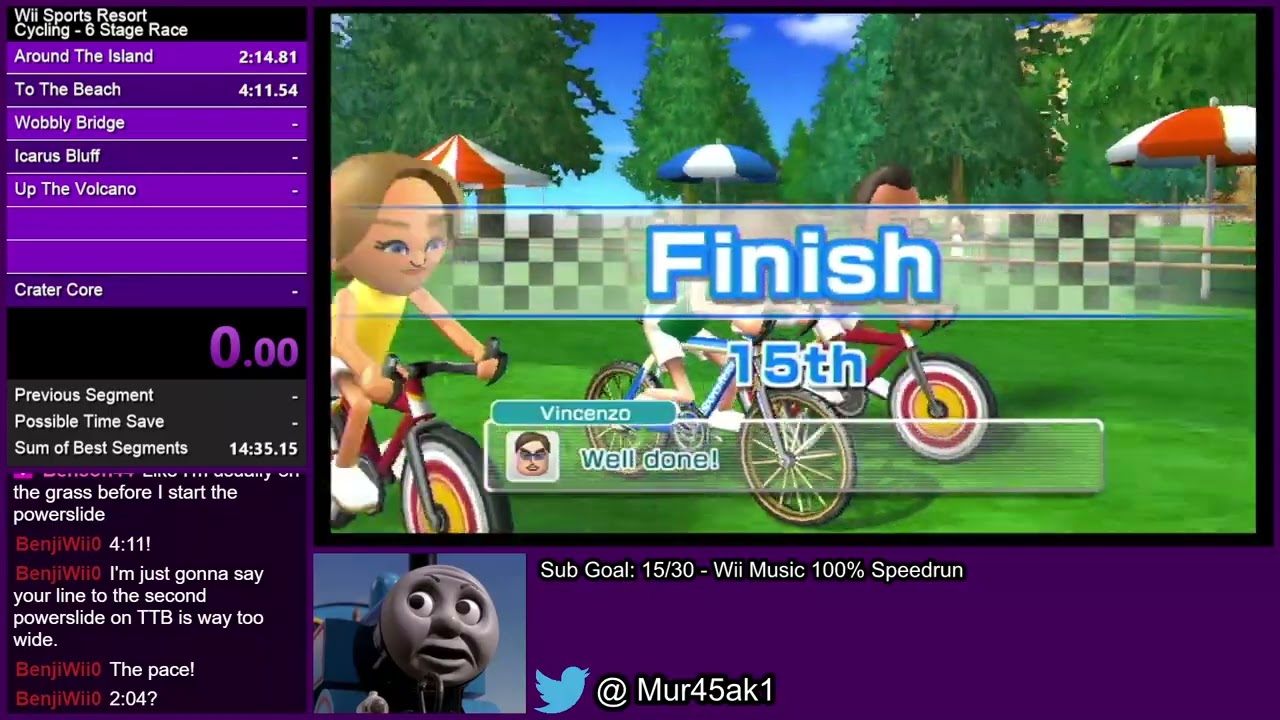 Wii Sports Resort - Cycling - 6-Stage Race (14:35.32)