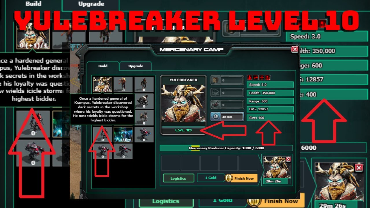 War Commander: Level 10 Yulebreaker Test