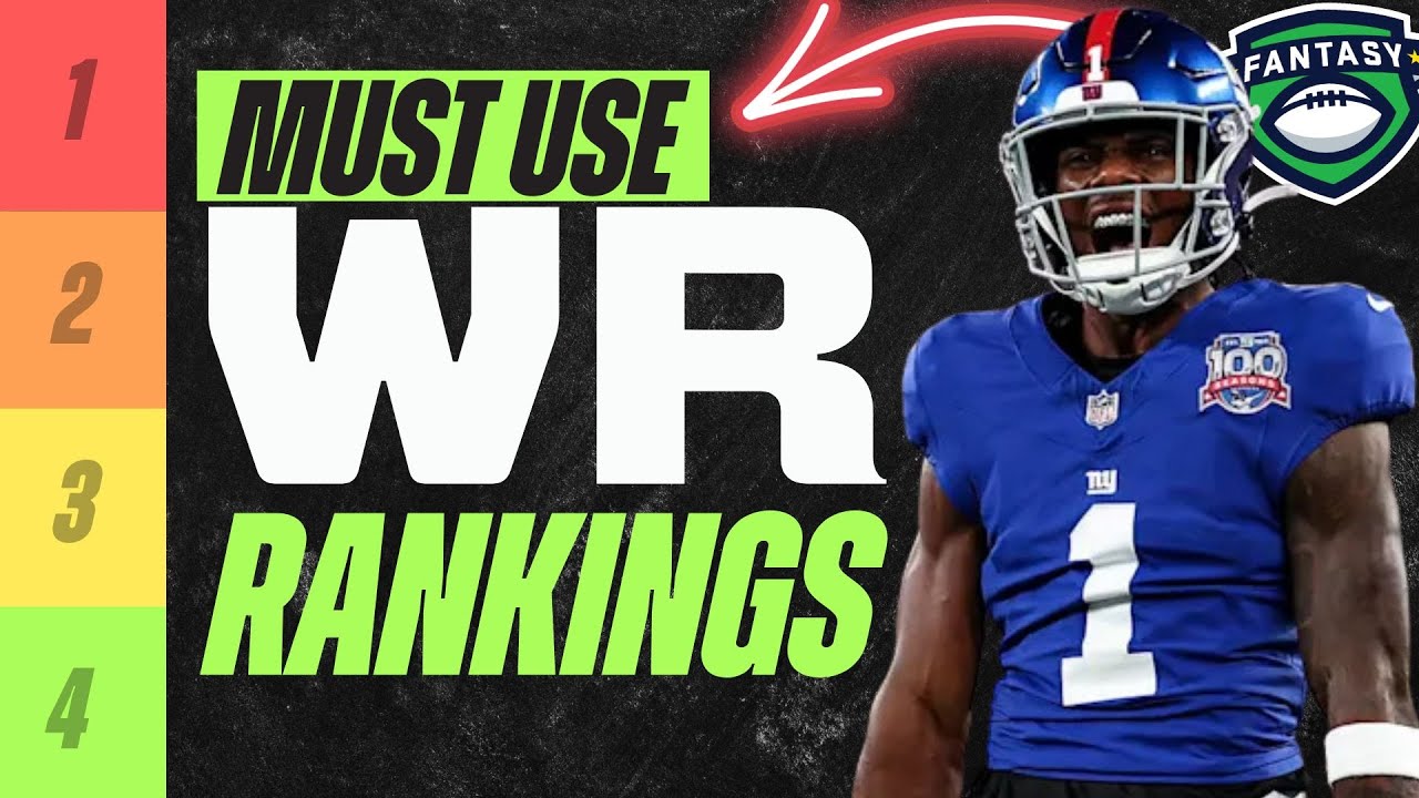 Top 24 CAN'T MISS WR RANKINGS + SLEEPERS and BREAKOUTS for 2025 Fantasy Football