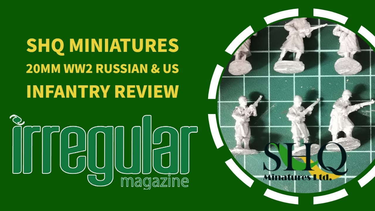 Review of 20mm WW2 Russian and US Infantry in Winter clothing from SHQ Miniatures
