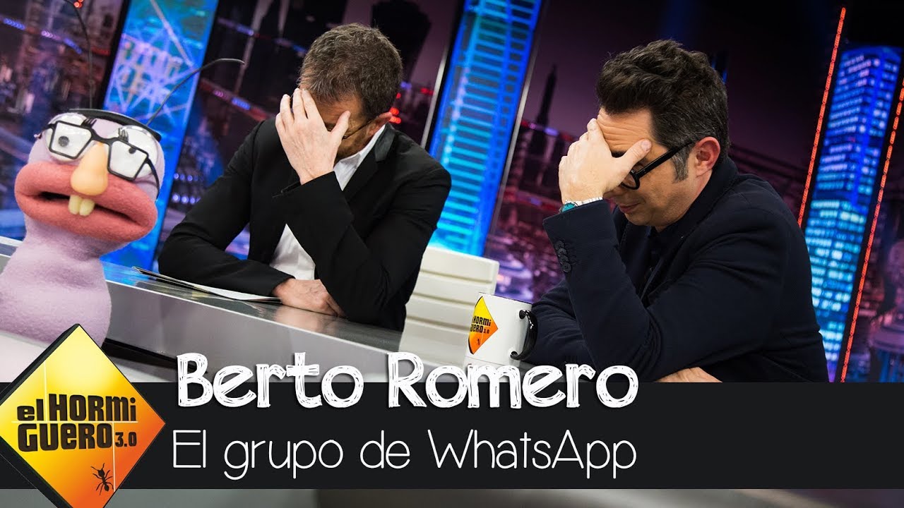 Berto Romero y Pablo Motos hablan del famoso grupo de WhatsApp que compartieron - El Hormiguero 3.0