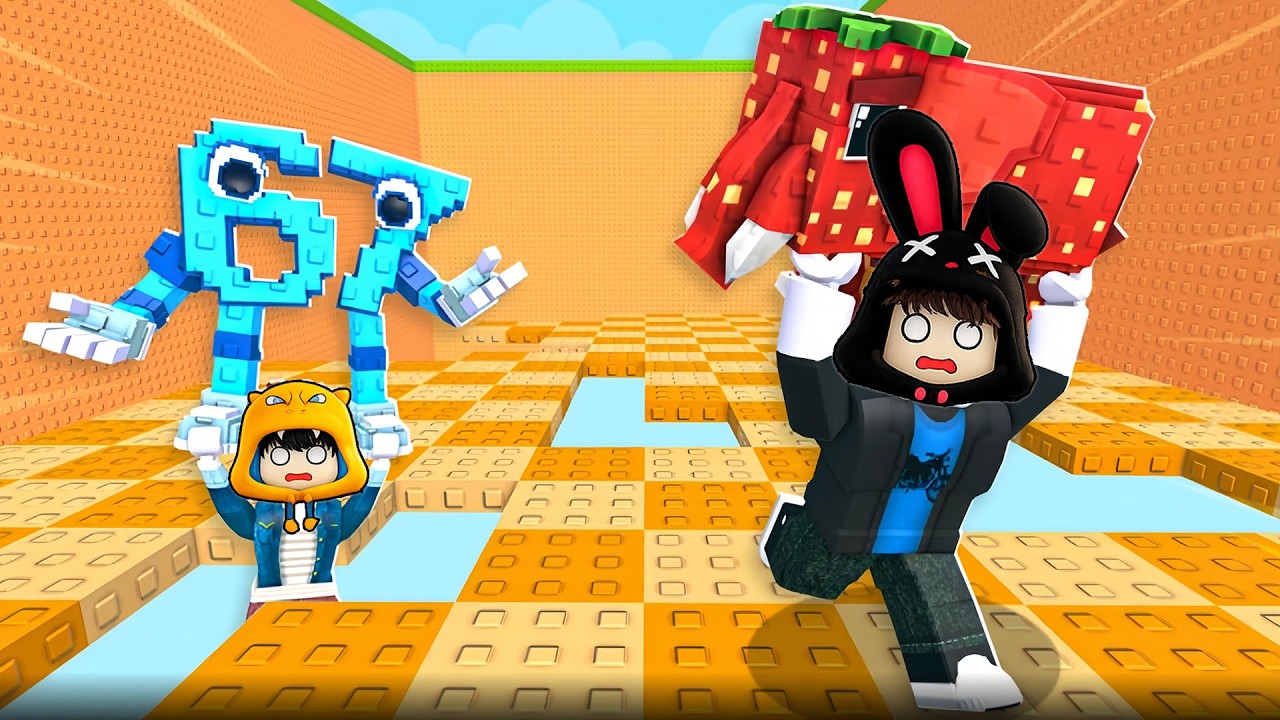 Ferix, Kezri Dan Ciko Selamatkan Brainrot Langka Dari Lantai Yang Berbahaya! ROBLOX