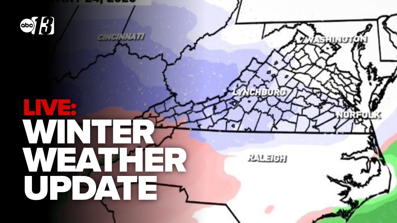 LIVE: Meteorologist gives weather update ahead of weekend blizzard