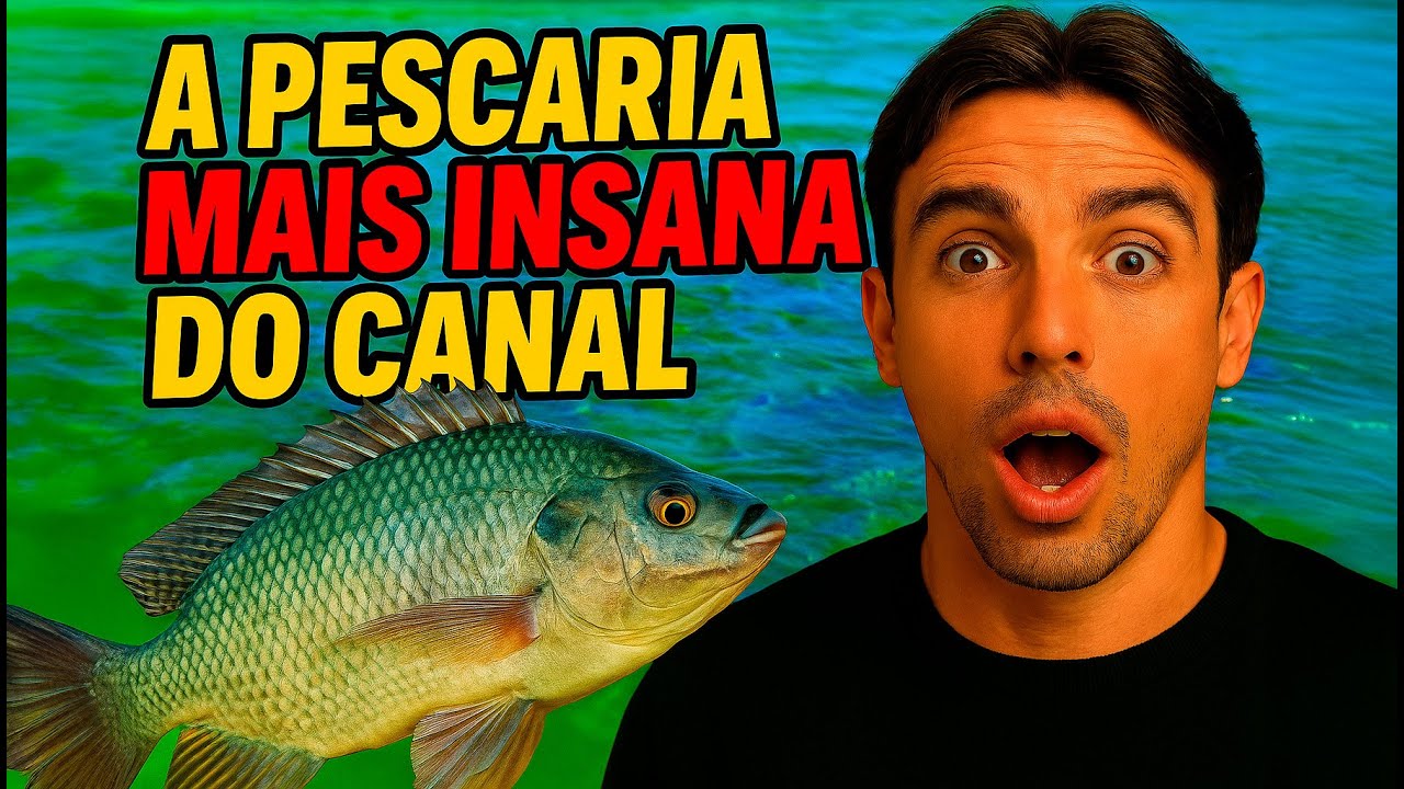 A pescaria MAIS AGITADA do canal! Tilápia não parava de bater #tilapia