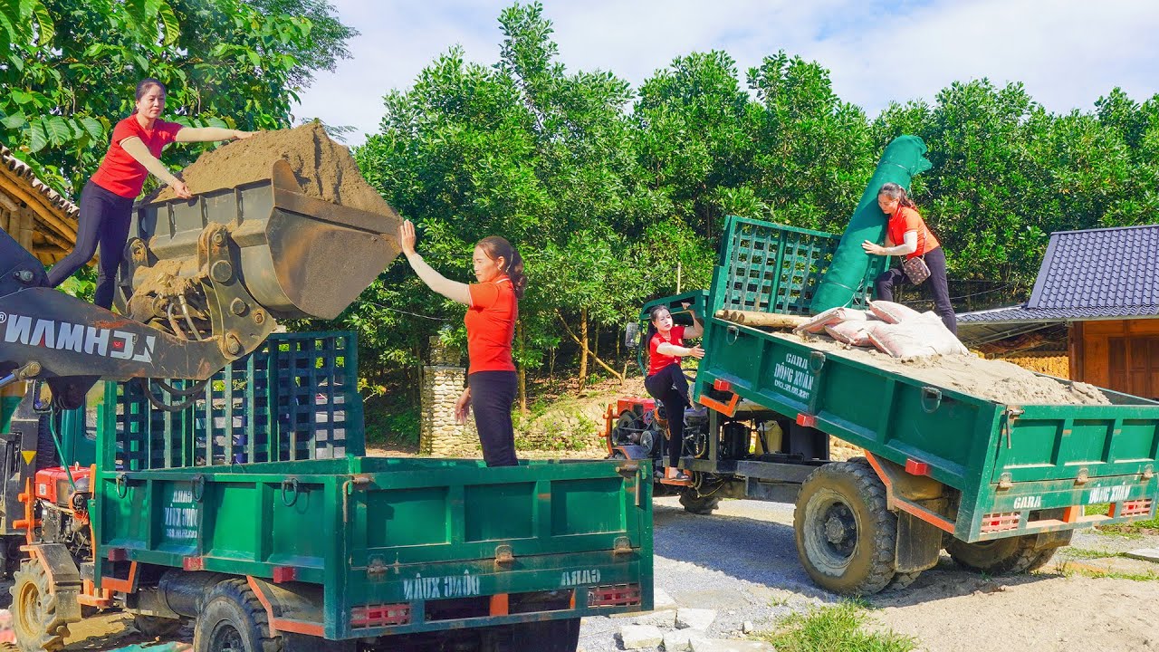 Building a clean water tank -- Vietnamese village life builds a farm living with nature