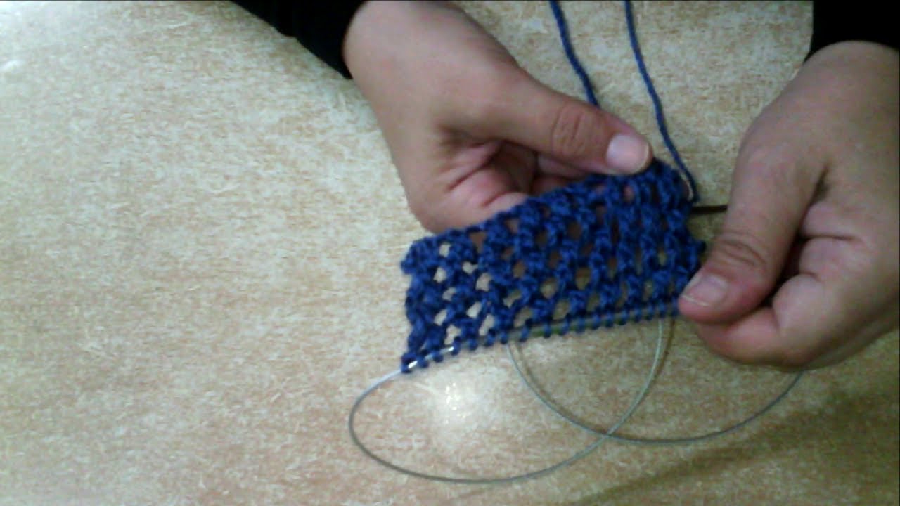 غرزة تريكو صيفية سهلة | غرزة الشبكة للمبتدئين خطوة بخطوة