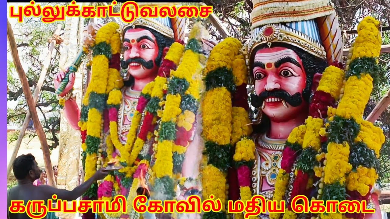தென்காசி புல்லுக்காட்டுவலசை கருப்பசாமி கோவில் மதிய கொடை/pullukkattuvalasai Karuppasamy kodai 2025