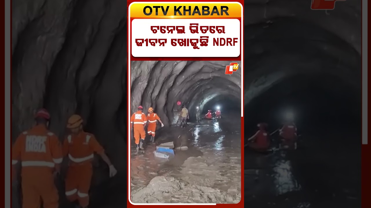 ଟନେଲ ଭିତରେ ଜୀବନ ଖୋଜୁଛି  NDRF #OTVShorts #NDRF #Tunnel #ResqueOperation