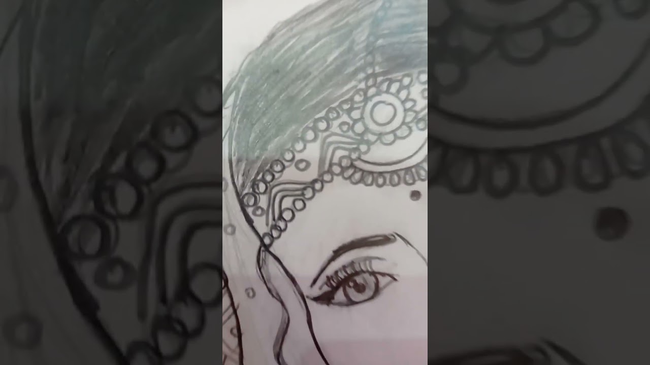 INDIAN bride drawing ! 