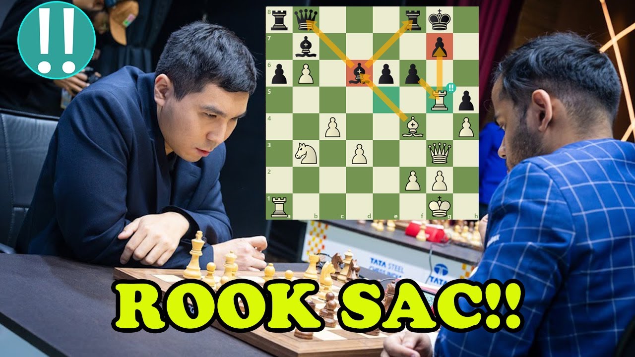 Уэсли Со сыграл «блестящую жертву ладьи» против Арджуна Эригайси | Tata Steel Chess 2026 - R15