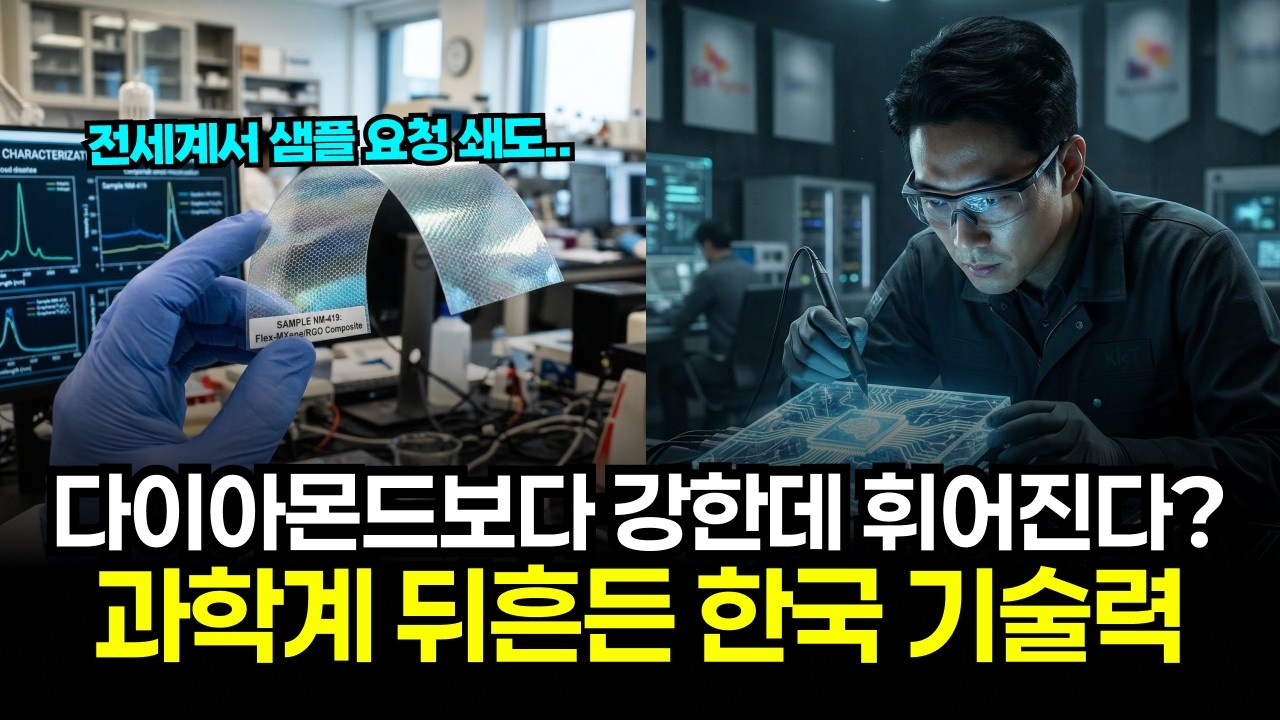 다이아몬드보다 10배 강한데 종이처럼 휘어진다? 한국이 세계 최초로 발견한 '2차원 신소재’에 전세계 과학계가 경악한 이유