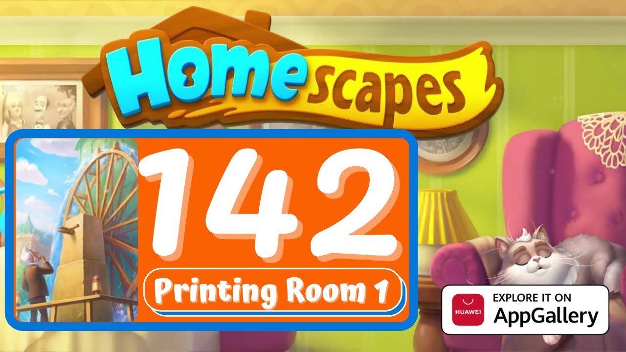 Homescapes - Day 142 - The Printing Room Day 1 - Gameplay Story