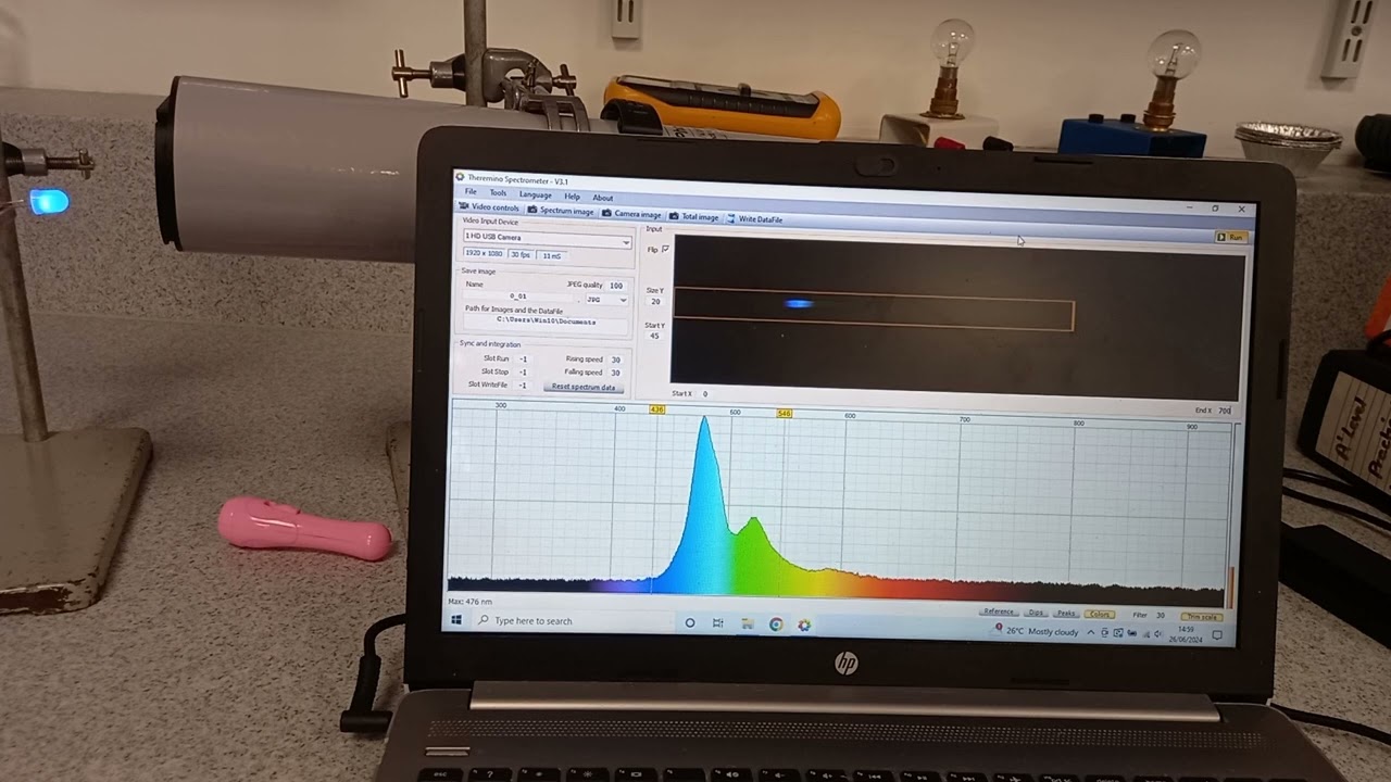 Colour changing LED Spectrum in real time #physics