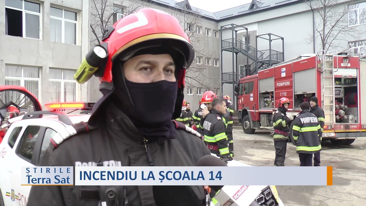 INCENDIU LA ȘCOALA 14