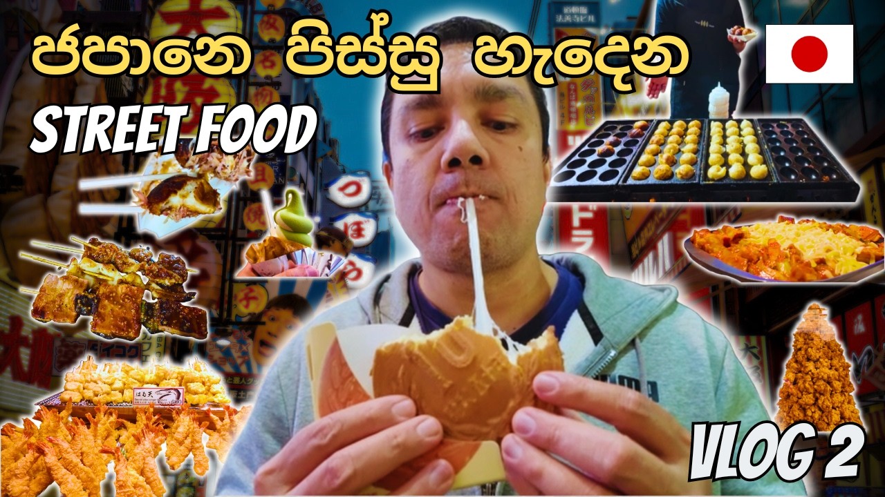 ලෝකෙ රසම Street Food / Best Street Food in the World? / Japan Sinhala Vlog