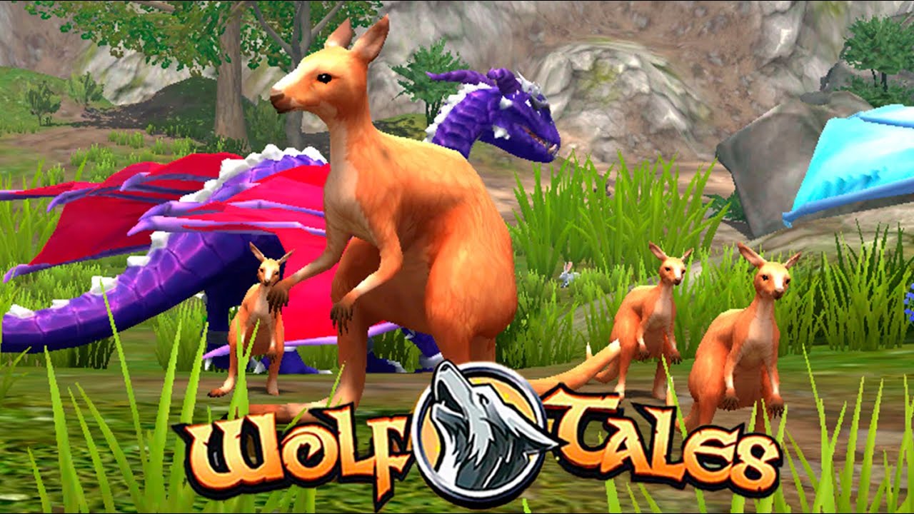 Кенгуру с кенгурятами 🌺 Wolf Tales