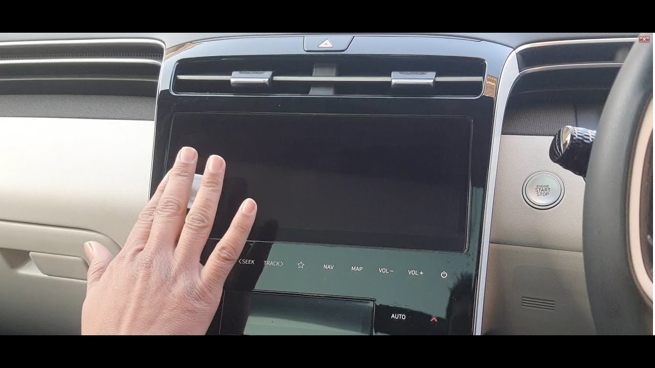 HYUNDAI TUCSON 2022 INFOTAINMENT SCREEN PROTECTOR INSTALLATION BY ANDEAL GUARDS@ANDEAL-GUARDS