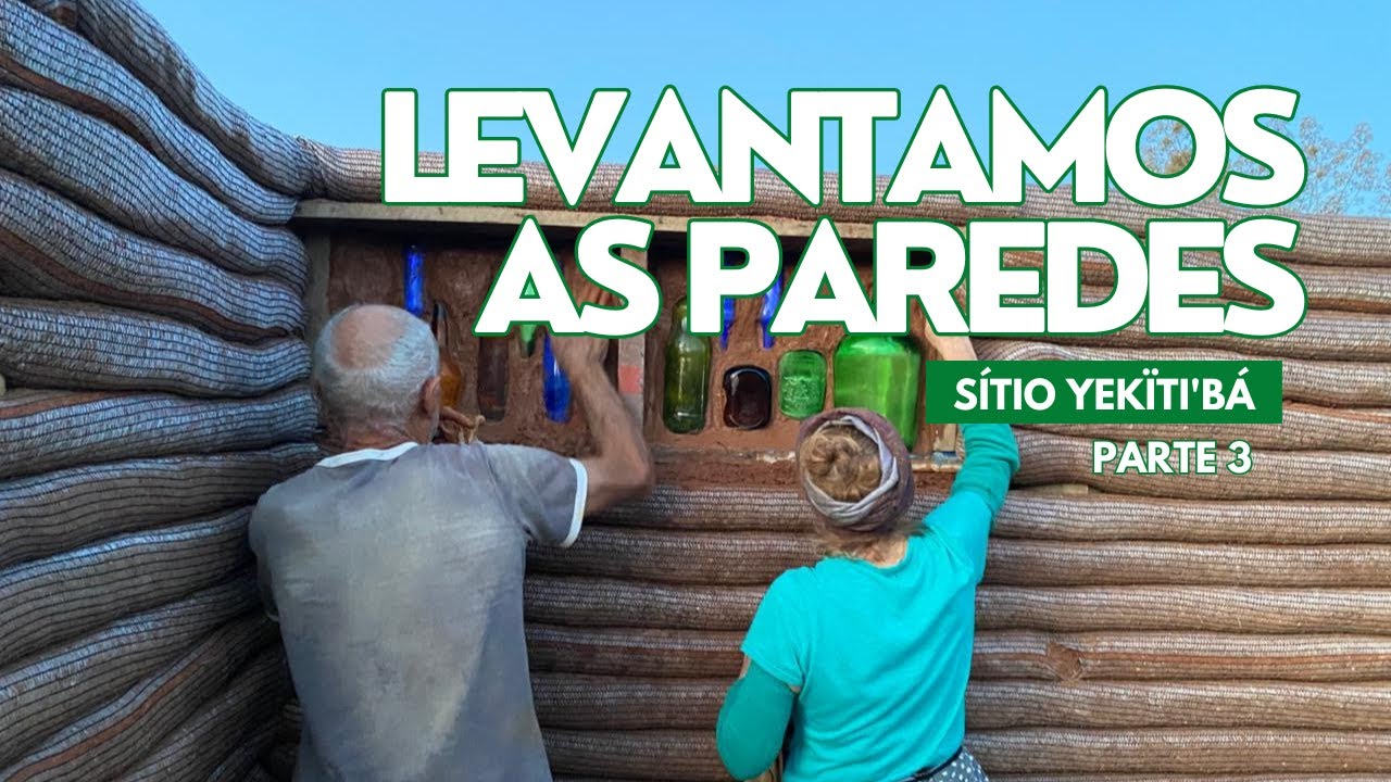 CHALÉ DE HIPERADOBE ganhando forma!