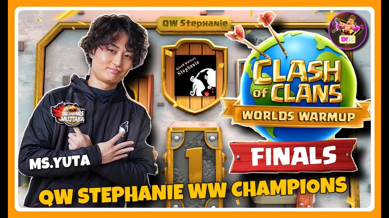 QW STEPHANIE WINS THE WORLD WARMUP CHAMPIONSHIP | THE FINALS |@MrMrsMujtaba CLASH OF CLANS