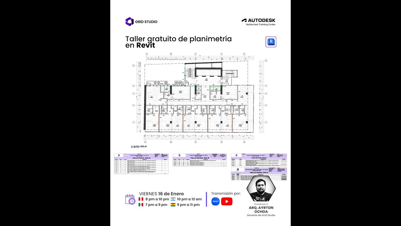 Taller Gratuito de Planimetría en Revit P.1