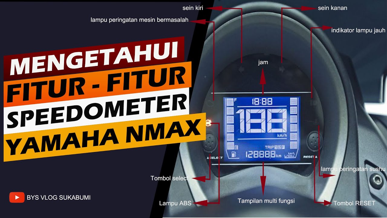 Fungsi fitur speedometer nmax || reset & seting