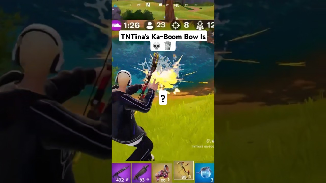 TNTina's Ka-Boom Bow  Is Garbage in Chapter 2 Remix Fortnite #fortnite #fortniteremix #fortnitefunny