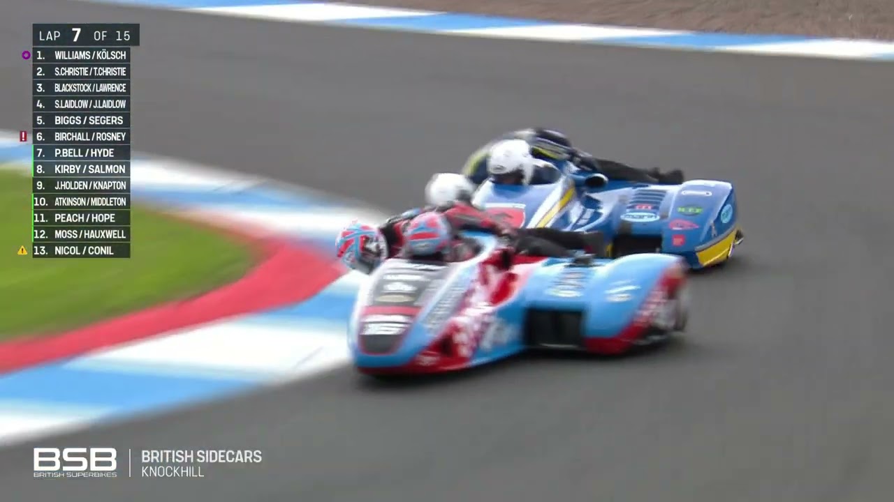 British Sidecar Championship 2025 Round 3 Knockhill Race 1