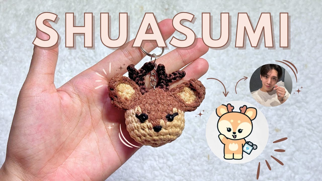 How to crochet Seventeen Miniteen Shuasumi Deer 🦌 l Ep. 1 Crochet Miniteen 🧶