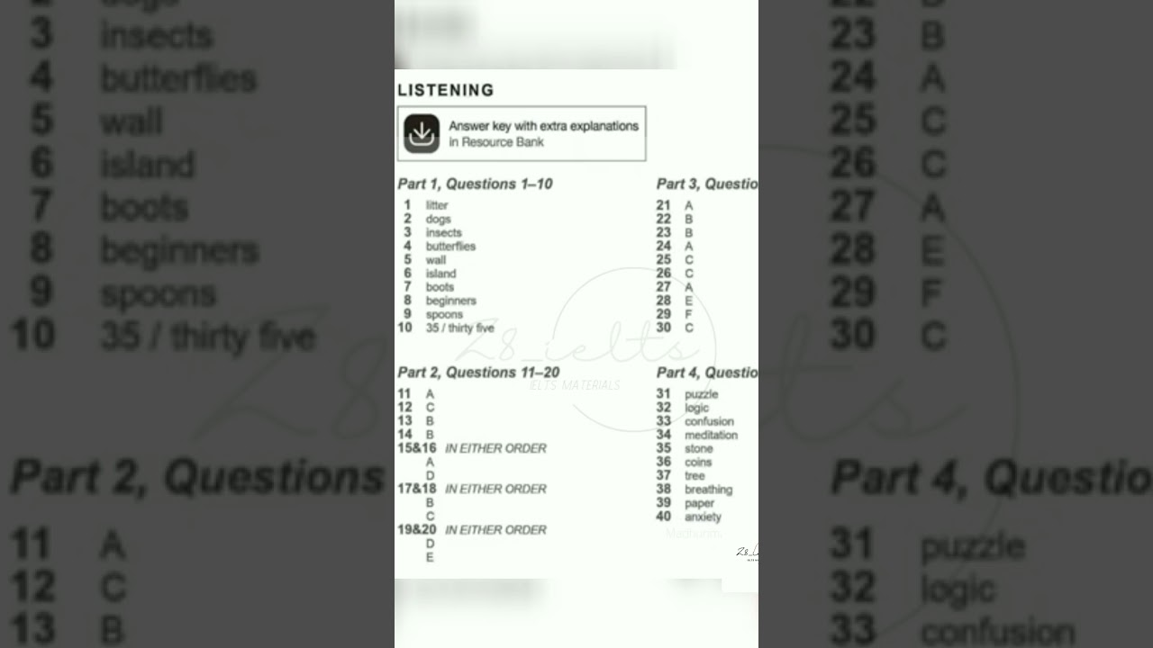 C17 book test1 answer// listening Test 1// Buckworth conservation Group #ieltslistening