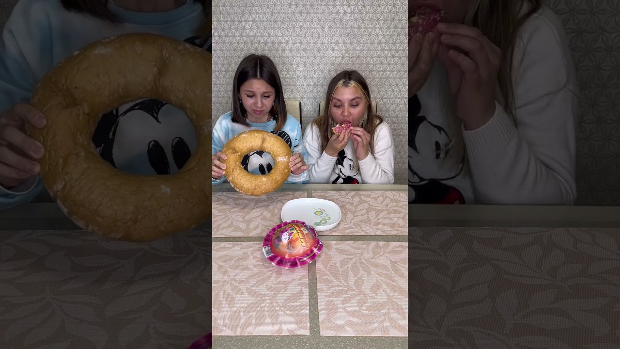 Choose your food challenge 😂 She thought she'd get a second donut? 🧐 #shorts Best video by Hmelkofm