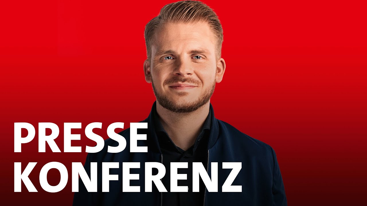 Pressekonferenz mit Tim Klüssendorf nach der Sitzung des Parteivorstandes