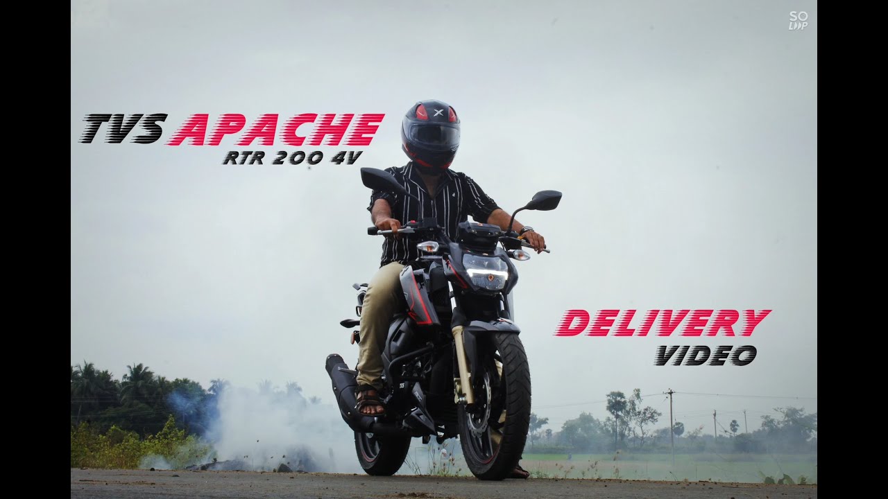 2022 TVS Apache RTR 200 4V | புது பைக் வாங்கிட்டோமே!! | Delivery Video | AXOR Hunter Helmet | TJSub