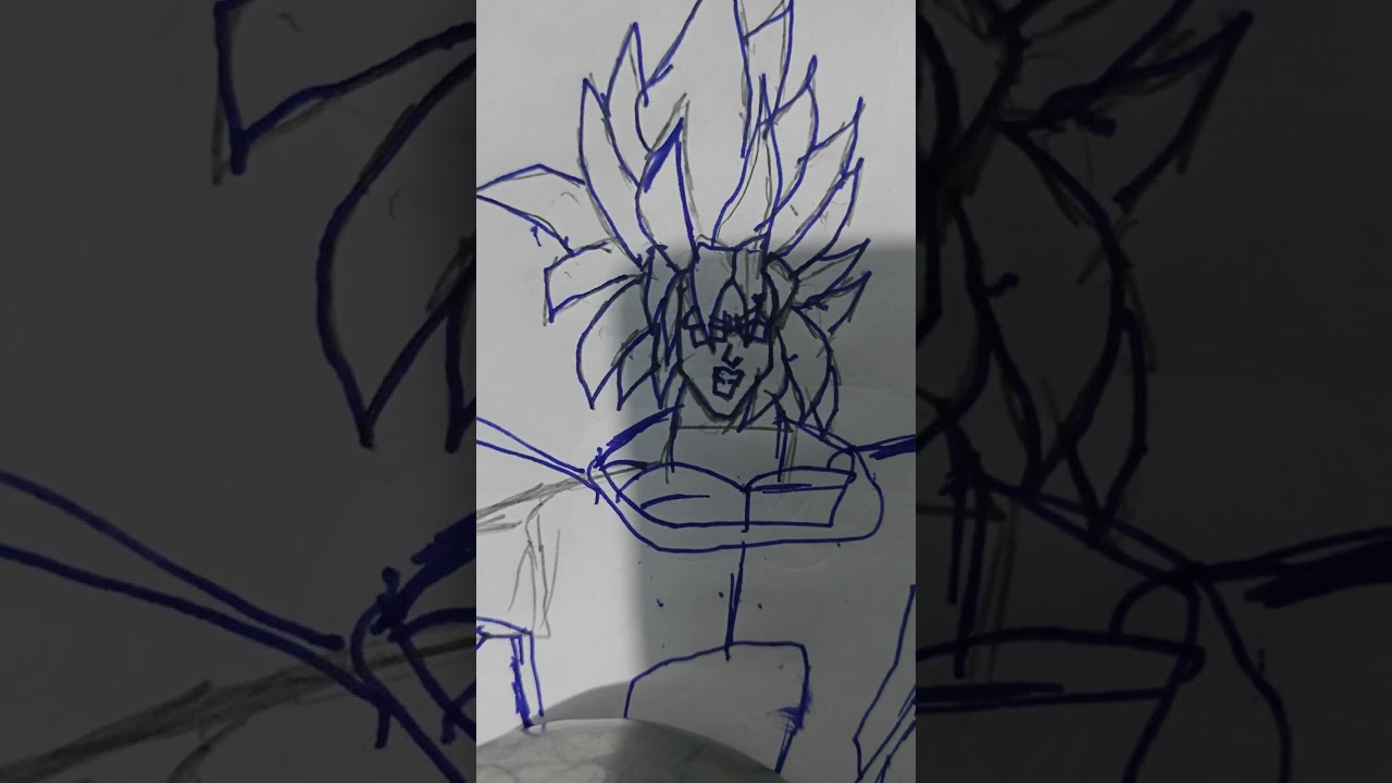 Broly super saiyan form drawing pt2