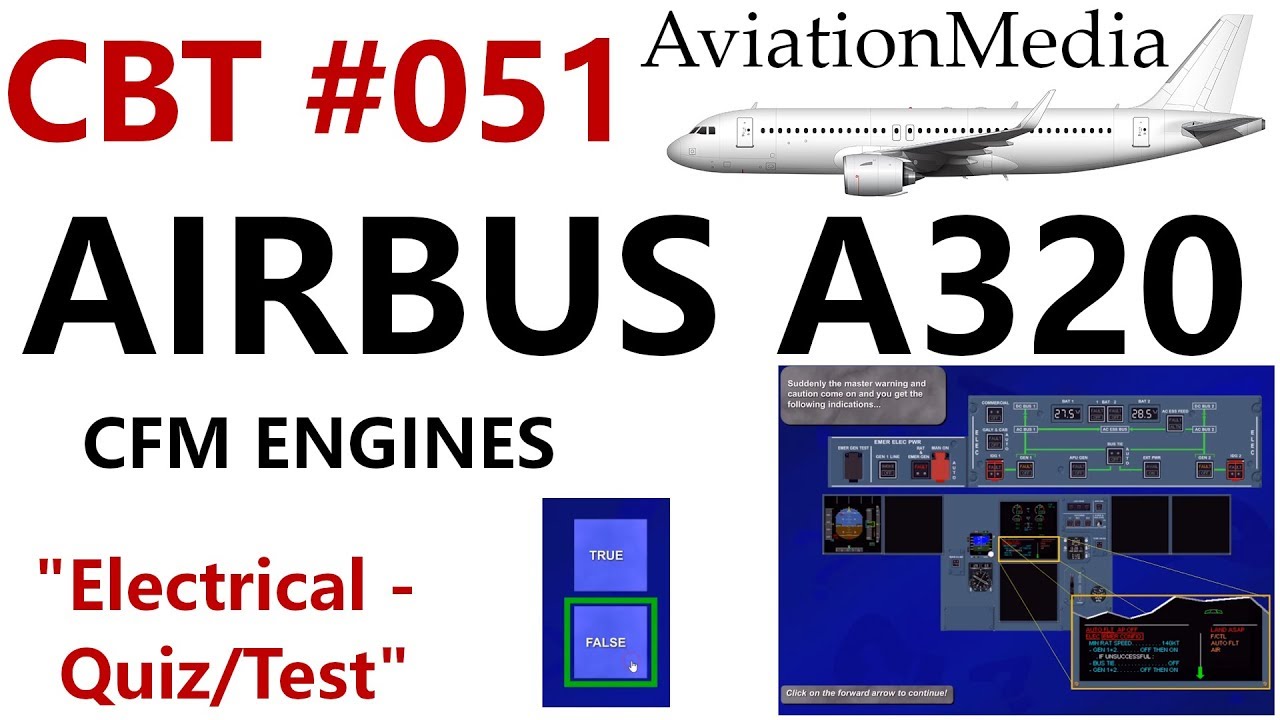Airbus A320 CBT #051 Electrical - Quiz/Test